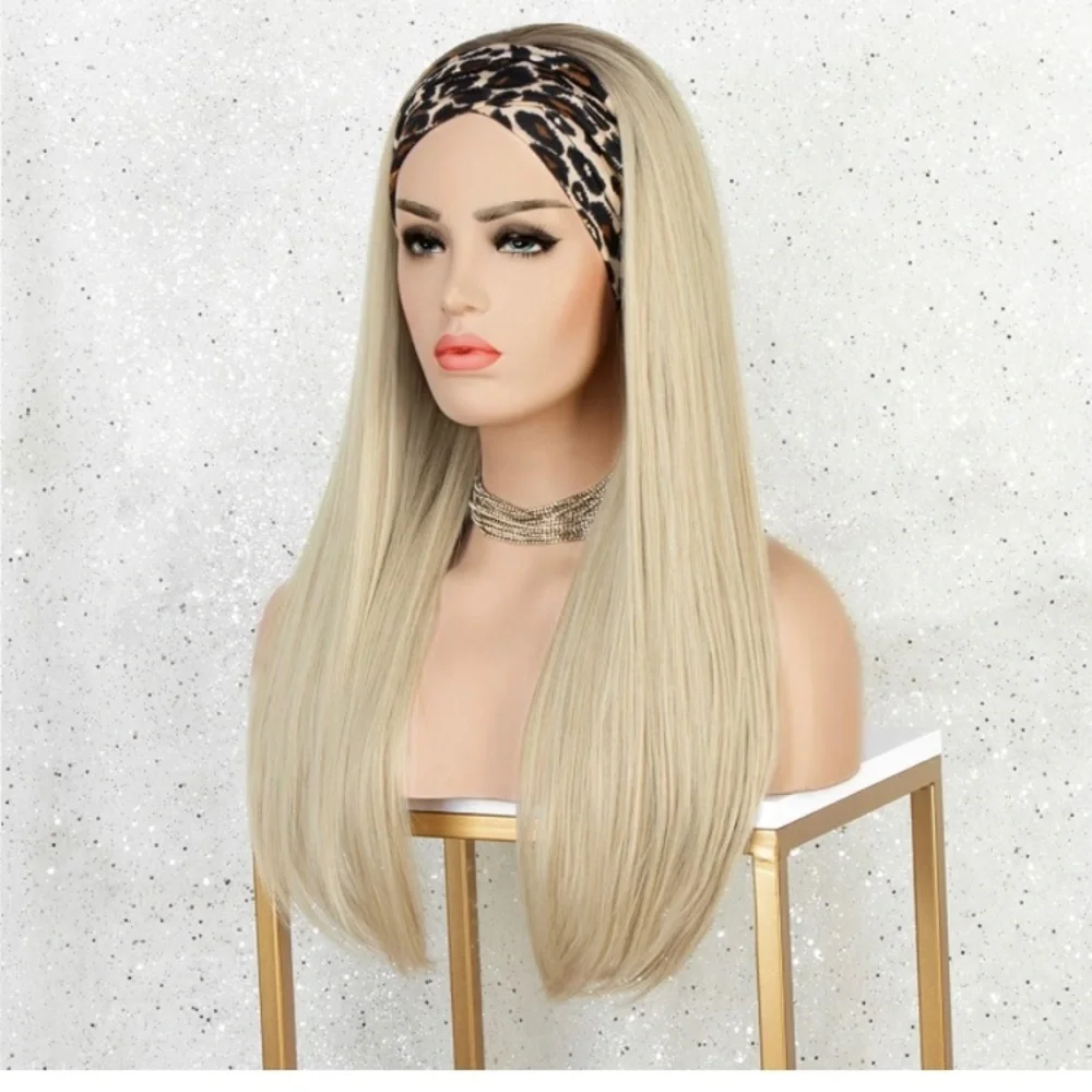 BLONDE DARK ROOTS STRAIGHT WIG